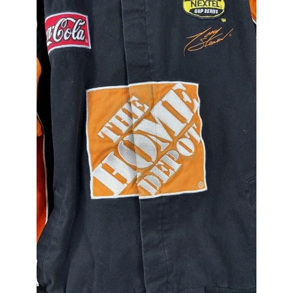 Tony Stewart Jacket Mens 2XL Orange NASCAR Racing Chase Authentics Home Depot